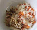 カレーフレークでキーマ鶏豚牛そぼろ丼挽肉作り方1写真