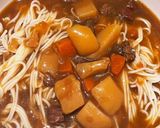 昨日のカレーで作る夏野菜そうめん作り方4写真