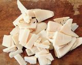 具沢山！小松菜と 筍 きのこの中華スープ作り方3写真