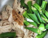 オクラと鶏の煮浸し☆つまみ☆秘伝夏休み梅作り方3写真