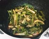 空芯菜と竹輪の炒め作り方3写真