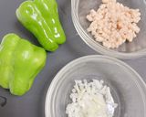 ピーマンの大豆ミートファルシ作り方1写真