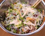 さっぱり青じそ＆蒸し鶏の和風春雨サラダ作り方4写真