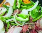 豚こまぎれ肉のあまから炒め●青椒肉絲風作り方1写真