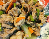 豚こまぎれ肉のあまから炒め●青椒肉絲風作り方3写真