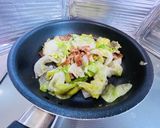 レタス⭐︎オイスターソース炒め作り方6写真