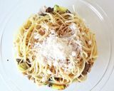 ビストロでベーコンしめじのクリームパスタ作り方5写真