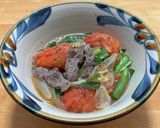 牛肉とトマトとニラの炒め煮作り方7写真