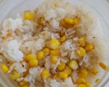 あまじょっぱい♡バター醤油コーンおにぎり作り方2写真