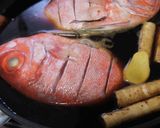 金時鯛と新ごぼうの煮つけ作り方2写真