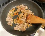 肉感たっぷり　ゴーヤとパプリカの麻婆野菜作り方6写真