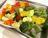 肉感たっぷり　ゴーヤとパプリカの麻婆野菜作り方2写真