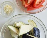 なすとトマトのバルサミコ酢炒め作り方1写真