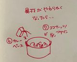 酸味が美味しい摘果キウイのカレー作り方4写真