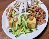 厚揚げに☆たっぷりキュウリと肉味噌そぼろ作り方6写真