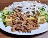 厚揚げに☆たっぷりキュウリと肉味噌そぼろ作り方7写真