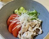 豚しゃぶ冷やし中華(ごまだれ)作り方5写真