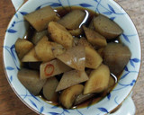 新ごぼうとこんにゃくの煮もの作り方5写真