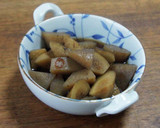新ごぼうとこんにゃくの煮もの作り方6写真