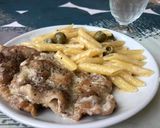 豚ロースのクリーム煮のペンネ添え作り方4写真