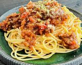お肉ごろごろがっつり本格ミートソース作り方22写真