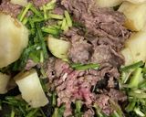 牛肉と小ネギとじゃがいものアメリカン炒め作り方2写真