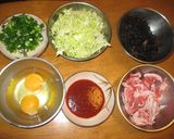 残り物ひじきの甘辛チャーハン作り方1写真