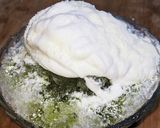抹茶黄金雪かき氷作り方3写真