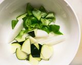 簡単さっぱりどて焼味豚こま大根青椒肉絲風作り方6写真