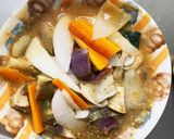 簡単さっぱりどて焼味豚こま大根青椒肉絲風作り方13写真
