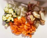ホットクックであっさりクラムチャウダー作り方1写真