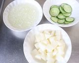 レンジで簡単！爽やか♡梨入りポテトサラダ作り方2写真