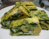 ホウレンソウ卵焼き作り方4写真