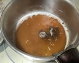 赤味噌は煮込ましょうナメコと豆腐の味噌汁作り方3写真