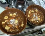 赤味噌は煮込ましょうナメコと豆腐の味噌汁作り方5写真