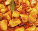 鶏肉とじゃがいものトマト缶焼き作り方6写真