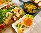 スモークサーモンのポテサラ♪イクラのせ作り方9写真