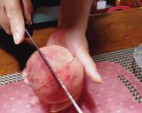 桃の切り方簡単綺麗ビックリするよ！作り方4写真