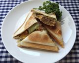 ハンバーグホットサンド♪作り方2写真