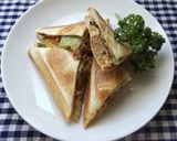 ハンバーグホットサンド♪作り方3写真