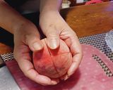 桃の切り方パッカーンビックリするよ！作り方5写真