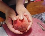 桃の切り方簡単綺麗ビックリするよ！作り方5写真