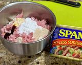 ふんわりカリカリ　豆腐とスパムのナゲット作り方2写真