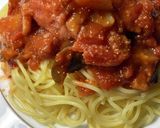 ナス、ベーコン、明太子のトマトパスタ作り方7写真