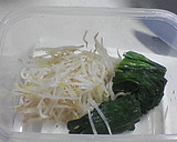 ほうれん草ともやしとツナのサラダ作り方1写真
