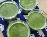 2分☆濃厚抹茶プリン☆材料3つ☆ゼラチン作り方2写真