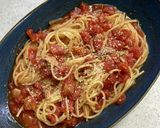電子レンジで簡単あっさりツナトマトパスタ作り方3写真