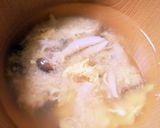 しめじのかき玉汁作り方3写真