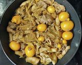たまひもとキノコの和風煮物作り方5写真