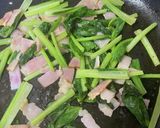 [食の前菜]小松菜ベーコン・ソテー作り方1写真